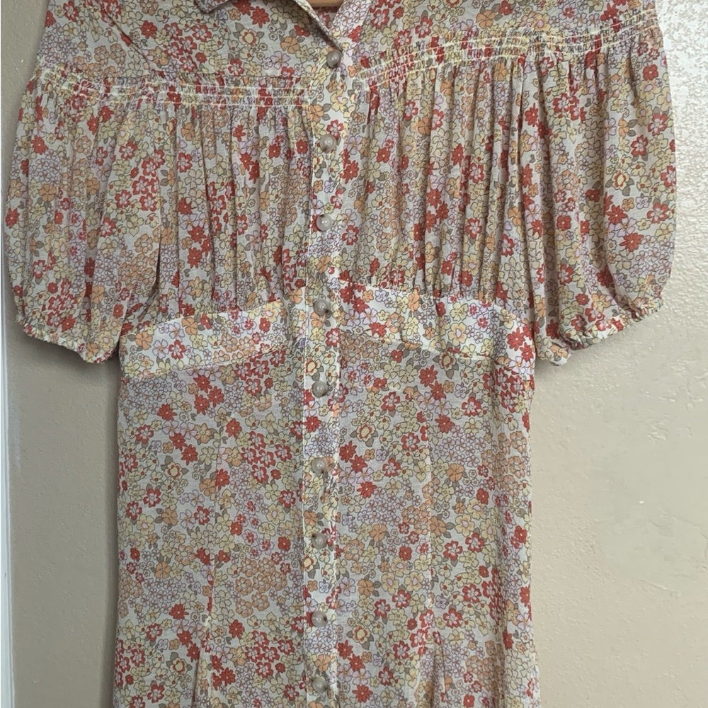 Free People Sheer Mini Dress/Size Small